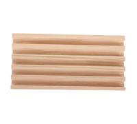 GARVALON Support en Bois Massif pour Dominos 20X10X2 CM Plateau de Rangement en Pin Naturel Socle Multifonction pour Cartes de Jeu et Jeux de Société Accessoire Pratique pour Parties