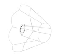 GARVALON Support Métallique Abat-jour en Fer Massif pour Lampe de Bureau Suspendre, Cadre Rond et Carré Compatible Douille E27, Structure Cage Décorative DIY pour Éclairage Intérieur