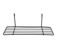 GARVALON Support Mural en Fer Forgé Noir pour Oiseaux, Perchoir Robuste et Suspendu pour Cage à Calopsitte, Étagère Métallique Multifonctionnelle pour Aire de Jeu, Accessoires pour Oiseaux