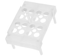 GARVALON Support pour Tubes à Essai en Plastique Carré Porte-Tubes à Centrifuger Multifonctionnel Rack de Laboratoire Stable pour Tubes en Verre Essais Usage Scientifique et Expérimental