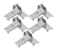 GARVALON Supports en Acier Inoxydable pour Rail de Rideaux Fixation Latérale Large et Épaissie Lot de 10 Pièces Mécanisme à Ressort Compatible Stores Verticaux et Enrouleurs