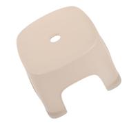 GARVALON Tabouret de Toilette Multifonction Petit Format en Plastique ABS Gris Clair Marchepied Robuste pour Salle de Bain et Toilettes Repose-Pieds Ménager Pratique pour Garçon et