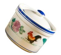 GARVALON Tasse à Ragoût en Céramique Écologique 4,5 Pouces avec Couvercle - Bol à Soupe Multifonction pour Dessert, Cuisson Vapeur et Restauration - Vaisselle la Cuisine Pratique et Facile