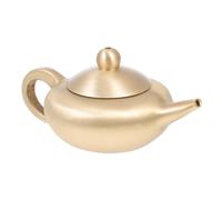 GARVALON Théière en Cuivre Brossé Rétro Ornement de Bureau Décoration D'intérieur Délicate Artisanat Petite Théière pour Restaurant ou Boutique