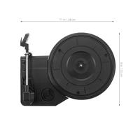 GARVALON Tourne-disque Vinyle avec Mécanisme Phonographe Intégré Aiguille de Remplacement Haut-parleurs Intégrés Design Rétro pour Décoration Intérieure et Amateurs de Musique