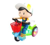 GARVALON Tricycle Jouet Acrobatique pour Garçon et Filles Garçons, Taille Petite, Multifonction Lumières LED, Plastique Résistant, Utilisation Intérieure et Extérieure, Couleur Aléatoire