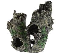 GARVALON Tronc D’Arbre Artificiel en Résine Creux pour Aquarium Décoration Paysage Naturel Cachette pour Poissons Ornement Résistant à L’Usure Décoration Aquarium Poissons sous-Marins