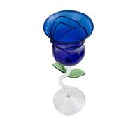 GARVALON Verre à Vin de Rose Bleu Verre à Cocktail Coupe à Vin de Fête Élégante pour Dîner Mariage et Réunion Entre Amis Gobelet Décoratif Original