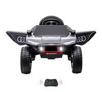 Garvee 12v Voiture électrique 4 Roues pour Enfant,Audi RS q e-Tron, Télécommande 2,4 GHz, Klaxon, LED, Verrouillage De Sécurité, Bluetooth