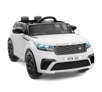 Garvee 12V Voiture Electrique Enfànt, Land Rover Licenciée avec Télécommande, Musique & MP3, Véhicule Électrique pour Enfants 3 an+(Blanc)