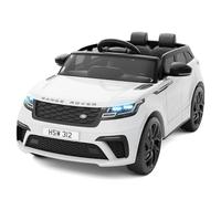Garvee 12V Voiture Electrique Enfànt, Land Rover Licenciée avec Télécommande, Musique & MP3, Véhicule Électrique pour Enfants 3 an+(Rose) (Blanc)