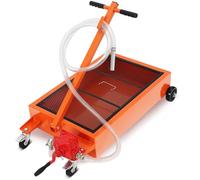 Garvee Bac de vidange 76L avec Pompe électrique 12V, Flexible 2,4 m, Manche Pliable, pour Atelier et véhicules Professionnels