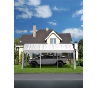 Garvee Bâche De Rechange Robuste pour Abri Voiture, Tissu PE Imperméable 220G, Housse Seule sans Structure, Idéale pour Abri De Jardin, Garage, Carport