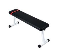 Garvee Banc de musculation plat pliable professionnel - Capacité 200 kg, polyvalent haltères, abdos, développé couché, gain de place - Couleur noire