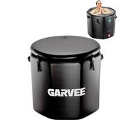 Garvee baquet à glace gonflable pour sportifs - Récupération musculaire rapide - Couvercle isolant, compatible refroidisseur d'eau, usage intérieur/extensionérieur - Bain froid portable