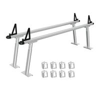 Garvee Barres de toit robustes pour pick-up en aluminium - Réglables 17-29 pouces, capacité 800 kg, installation sans perçage avec serre-joints - Idéal transport kayak, planche de surf, bois, échelle,