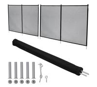 Garvee Barrière De Sécurité Piscine Amovible, Cadre Acier Et Aluminium | Filet Robuste Maille PVC, Installation Facile DIY, Protège Enfants Et Animaux Domestiques