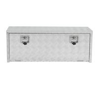 Garvee Boîte à outils professionnelle pour atelier auto - Aluminium naturel, étanche, double verrouillage, montage sous carrosserie, idéale pour pick-up, remorque ou benne - Taille 36 x 14 x 16 pouces