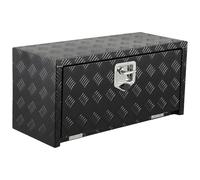 Garvee Boîte à Outils Utilitaire pour Camion - Aluminium Noir, étanche, Robuste, Serrure Original, idéale pour Pick-up, remorque ou Coffre de Camion - Finition Noire - Taille 30 x 14 x 16 Pouces