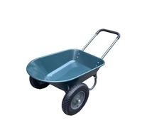 Garvee Brouette Polyvalente 272Kg - 2 Pneus Pneumatiques à Jantes Métal, Bac Plastique Renforcé Et Châssis Acier