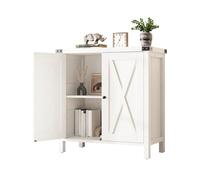 Garvee Buffet Cuisine, Armoire de Cuisine, Meuble de Rangement avec 2 Porte, Étagère Réglable, Style Vintage, 76 x40x80 cm, Meuble pour Salon, Cuisine, Bureau