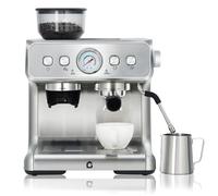 Garvee Cafetière italienne semi-automatique en acier inoxydable - argent