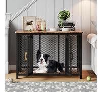 Garvee Cage Chien Bois Métal Multi-Porte