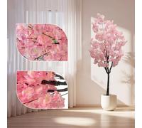 Garvee Cerisier Artificiel Sakura - 150 cm - Grand Arbre avec Fleurs Roses dans Pot Blanc - Décoration Intérieur pour Mariage Maison Bureau