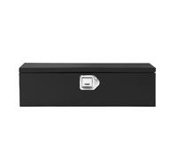 Garvee Coffre à Outils Acier Noir pour Benne de Camion - Plaque diamantée Robuste, étanche, poignées latérales, Serrure à clés - Stockage Outils mécaniques, Atelier, Fourgon/remorque/Pick-up - Noir