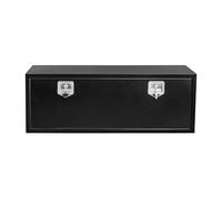 Garvee Coffre à Outils Camion Robuste en Acier Noir - Étanche, Serrure à poignée en T, Surface Lisse, Protection renforcée - Boîte sous Caisse - Couleur : Noir, Taille : Serrure Simple - Longueur 36