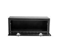 Garvee Coffre à Outils Camion Robuste en Acier Noir - Étanche, Serrure à poignée en T, Surface Lisse, Protection renforcée - Boîte sous Caisse - Couleur : Noir, Taille : Serrure Simple - Longueur 30