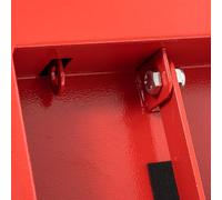 Garvee Coffre à outils pour benne de camion - Grand capacité, acier robuste 36 pouces, sécurité chantier, rangement professionnel - Idéal pick-up, remorque - Coloris bordeaux