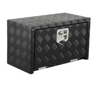 Garvee Coffre à Outils Robuste pour Pick-up - Aluminium Noir, étanche, antirouille, Montage sous Caisse, Serrure Simple, sécurité Accrue - Finition Noire pulvérisée - Taille 24 x 14 x 16 Pouces