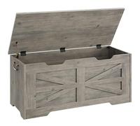 Garvee Coffre De Rangement, Banc Chaussures, Meuble De Rangement d'Entrée avec Charnière De Sécurité, Style Industriel pour Couloir, Chambre, Salon