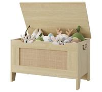 Garvee Coffre De Rangement, Banc Chaussures, Meuble De Rangement d'Entrée avec Charnière De Sécurité, Style Industriel pour Couloir, Chambre, Salon