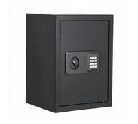 Garvee Coffre-fort 45 l avec code chiffré, clés et sac ignifuge, coffre-fort pour la maison/hôtel, alarme, étagère réglable, coffre-fort pour l'hôtel, argent liquide, bijoux et documents, montage