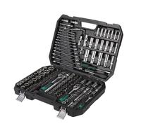 Garvee Coffret d'Outils Mécanique Pro 216 Pièces Douilles 1/4"" 3/8"" 1/2"" Cliquet 72 Dents Mallette Robuste Auto/Atelier