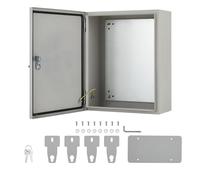 Garvee Coffret peinture murale étanche NEMA 4X/IP66 - Boîte électrique extensionérieure 20"x12"x10" en acier inoxydable, anti-poussière, verrouillable avec plaque de montage et 2 clés, boîte à outils