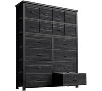 Garvee Commode de Chambre 16 Tiroirs, Commode De Rangement pour Vêtements, Linge, Cosmétiques Et Jouets, Organisateur Gain De Place avec Tiroirs en Tissu Résistant, Deckers