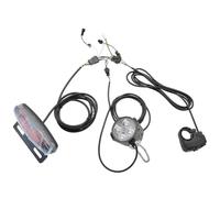 Garvee Éclairage LED Haute visibilité pour vélo électrique - Kit Phare Avant et feu arrière avec Clignotants intégrés - Interrupteur Inclus - Sécurité Accrue pour Trottinette et VAE