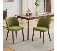 Garvee Ensemble Moderne De 2 Chaises De Salle à Manger, Chaises De Cuisine Rembourrées avec Dossier Ergonomique Et Pieds en Bois Robustes