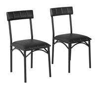 Garvee Ensemble Table Et Chaises De Cuisine Carrées pour 4 Personnes, avec Chaises Rembourrées, Idéal pour Les Petits Espaces (Appartement, Studio), Couleur Marron Rustique.