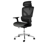 Garvee Fauteuil De Bureau Ergonomique Tissu Mesh, Pivot 360° Appuie-Tête Réglable Capacité 350 Lbs