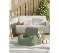 Garvee Fauteuil Ou Lit Pliant Enfants, Canapé pour Eenfants 2-en-1 Transformable en Doux Tissu Sherpa, pour Chambre d’Enfant, Aire De Jeux, Cadeau d’Anniversaire