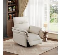 Garvee Fauteuil Relax Pivotant Et à Bascule avec Port USB | Pivotement 270°, bascule douce, inclinaison 90-150°, port USB et accoudoirs double épaisseur ultra-confortables