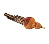 Garvee Flûte hulusi professionnelle en bambou fait main - Instrument à vent ethnique chinois - Son authentique, idéal débutants et passionnés - Cadeau anniversaire/Noël - Tonalité : Do (C key)