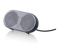 Garvee Haut-Parleur USB Mini Portable pour PC - Carte Son Mobile intégrée - Conception compacte en ABS - Adapté aux Ordinateurs Portables et de Bureau - Coloris H Noir