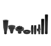 Garvee Kit Complet de 9 Buses pour Pompe de Fontaine - Réglage précis des Jets d'eau - Accessoires Polyvalents pour Bassin de Jardin, étang et Aquarium - Compatible Pompe Submersible - Couleur : Noir