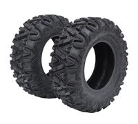 Garvee Lot De 2 Pneus ATV/UTV Tout-Terrain Robustes 6 Plis, Pneus Anti-Crevaison à Haute Adhérence, Tubeless, Idéal Pour Boue, Sable Et Sentiers
