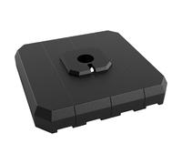 Garvee Lot de 4 Bases Robustes pour Parasol déporté extensionérieur - Capacité 150 kg, à remplir d'eau ou de Sable - HDPE Noir résistant - Idéales pour Jardin, terrasse, Piscine - Couleur : Noir HDPE